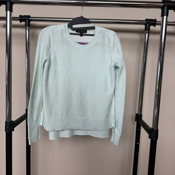 Banana Republic Sweaters - Banana Republic Pima Cotton Cashmere Mint Sweater Side Slit Lightweight